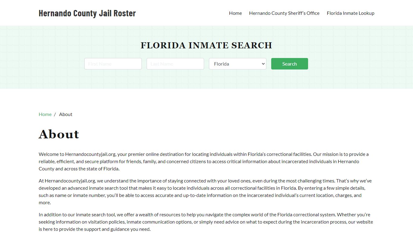 About - Hernando County Jail